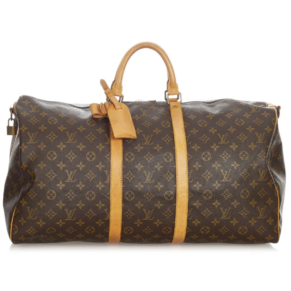Louis Vuitton Vintage - Monogram Keepall Bandouliere 55 - Brown - Monogram Canvas and Leather Travel Bag - Luxury High Quality - Avvenice