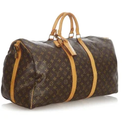 Louis Vuitton Vintage - Monogram Keepall Bandouliere 55 - Brown - Monogram Canvas and Leather Travel Bag - Luxury High Quality - Avvenice