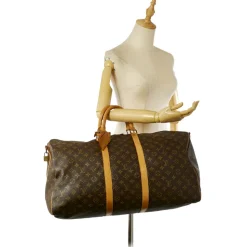 Louis Vuitton Vintage - Monogram Keepall Bandouliere 55 - Brown - Monogram Canvas and Leather Travel Bag - Luxury High Quality - Avvenice