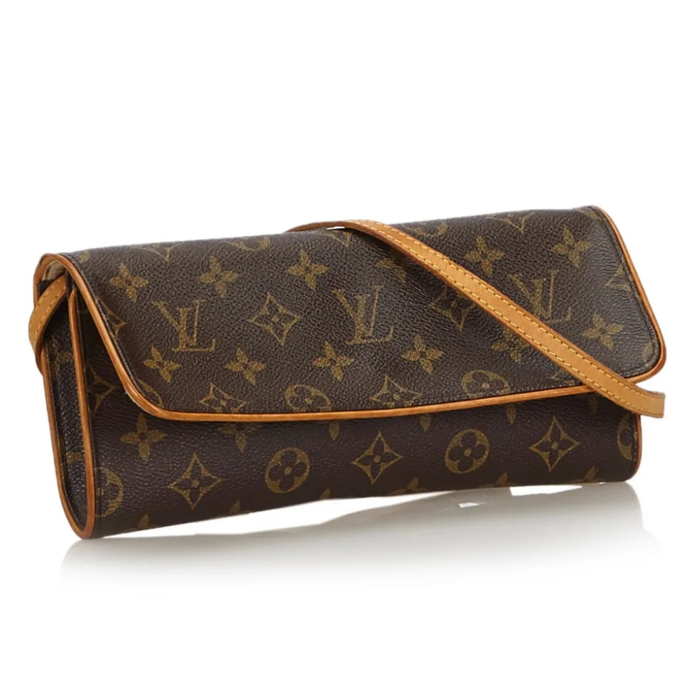 Louis Vuitton Vintage - Monogram Pochette Twin GM Bag - Brown - Monogram Canvas and Leather Handbag - Luxury High Quality - Avvenice