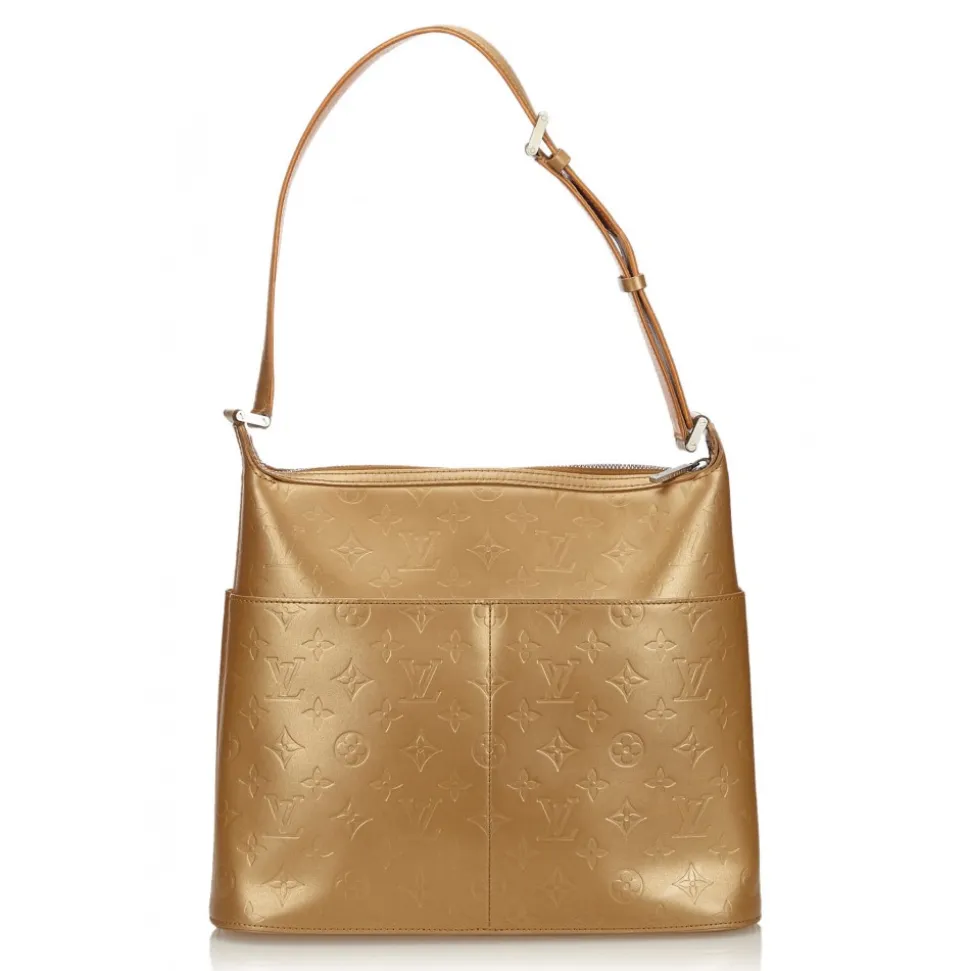 Louis Vuitton Vintage - Monogram Mat Sutter Bag - Gold Brown - Vernis Leather Handbag - Luxury High Quality - Avvenice