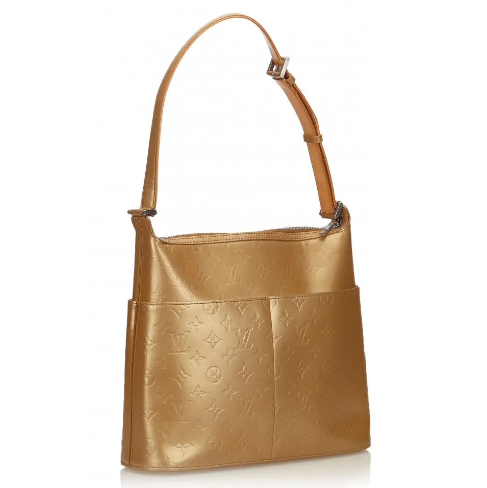 Louis Vuitton Vintage - Monogram Mat Sutter Bag - Gold Brown - Vernis Leather Handbag - Luxury High Quality - Avvenice