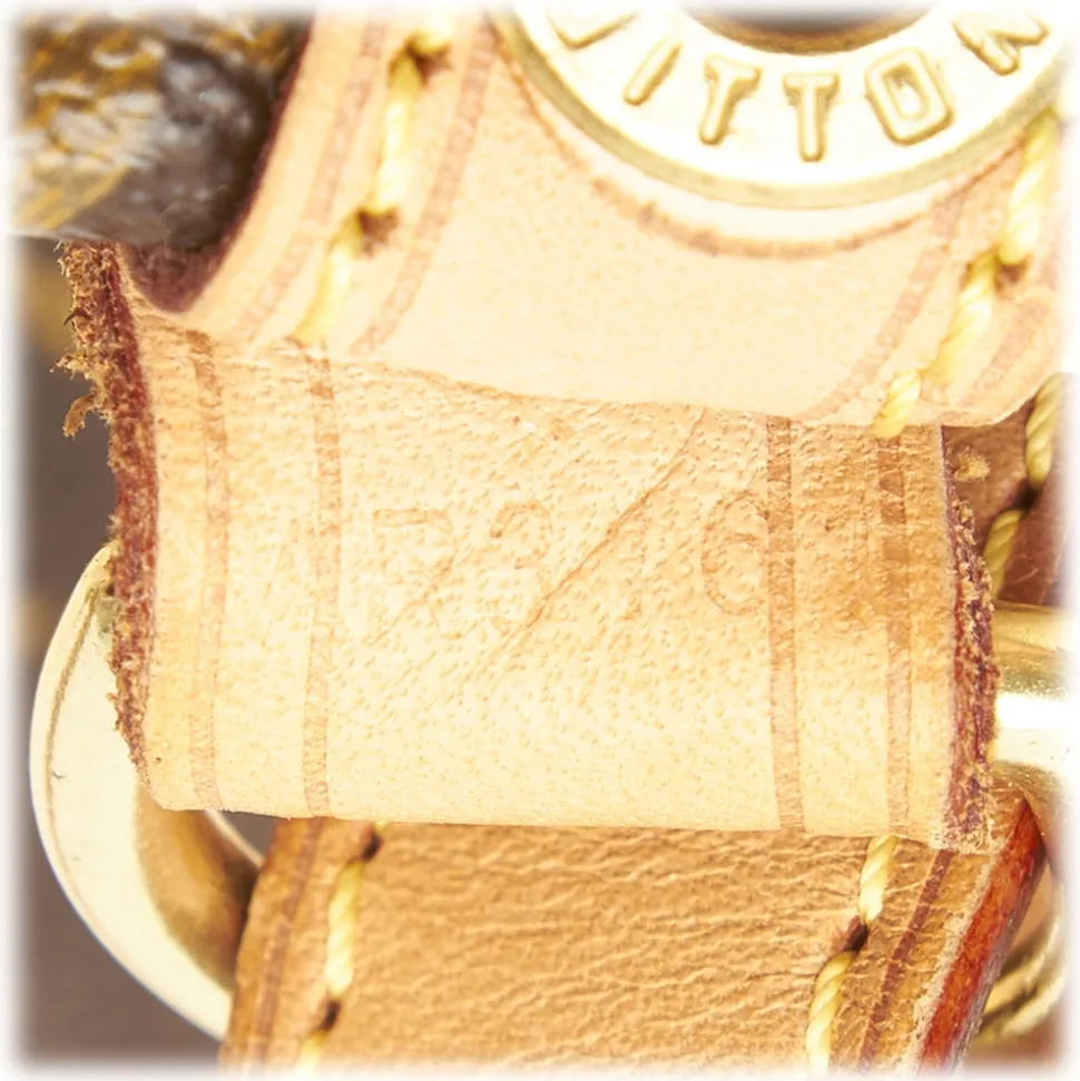 Louis Vuitton Vintage - Monogram Rayures Noe Bag - Brown White - Canvas and Vachetta Leather Handbag - Luxury High Quality - Avvenice