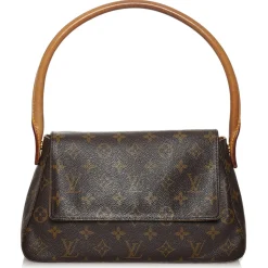 Louis Vuitton Vintage - Monogram Looping Mini - Brown - Leather Handbag - Luxury High Quality - Avvenice