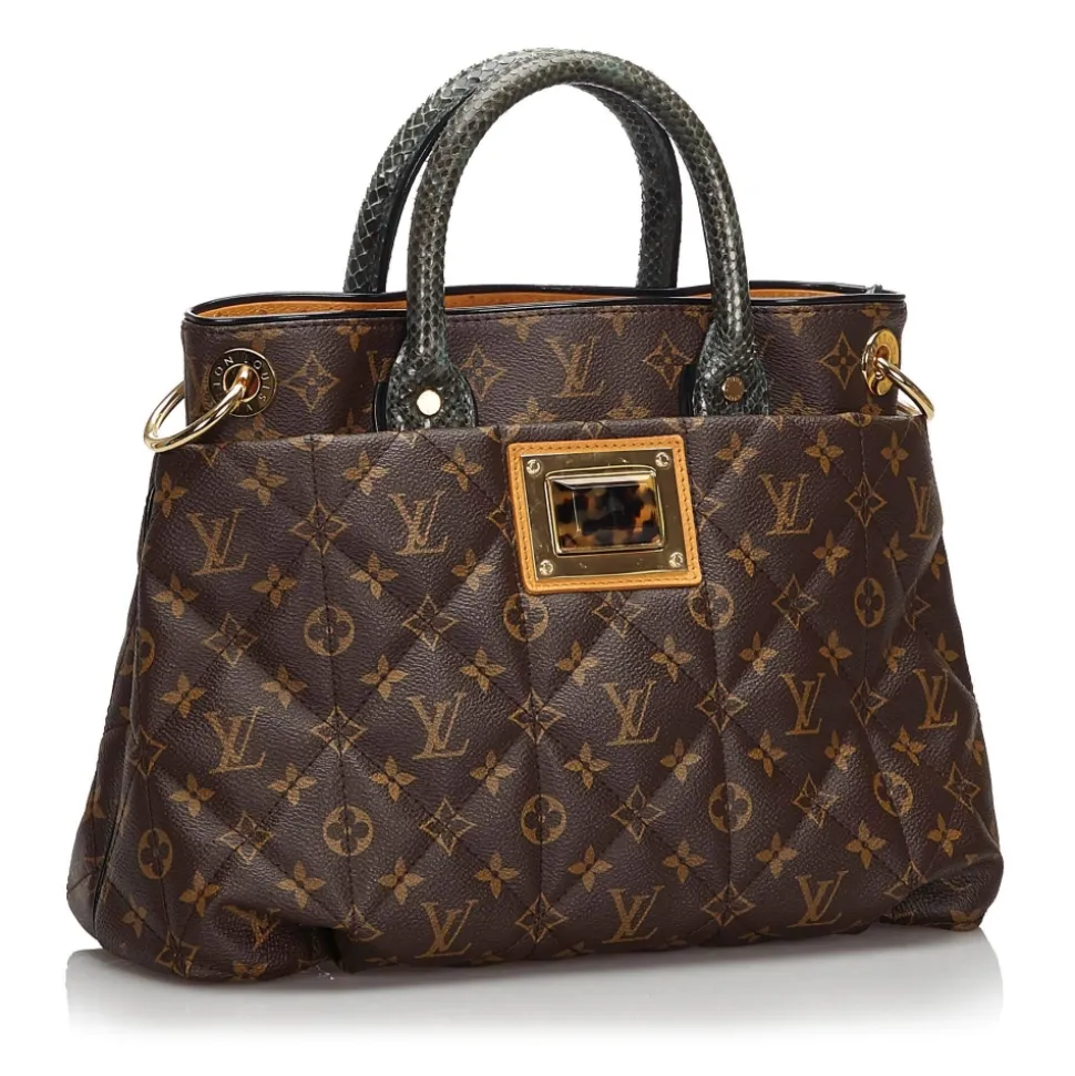 Louis Vuitton Vintage - Monogram Etoile Exotique MM - Brown - Canvas and Python Leather Handbag - Luxury High Quality - Avvenice