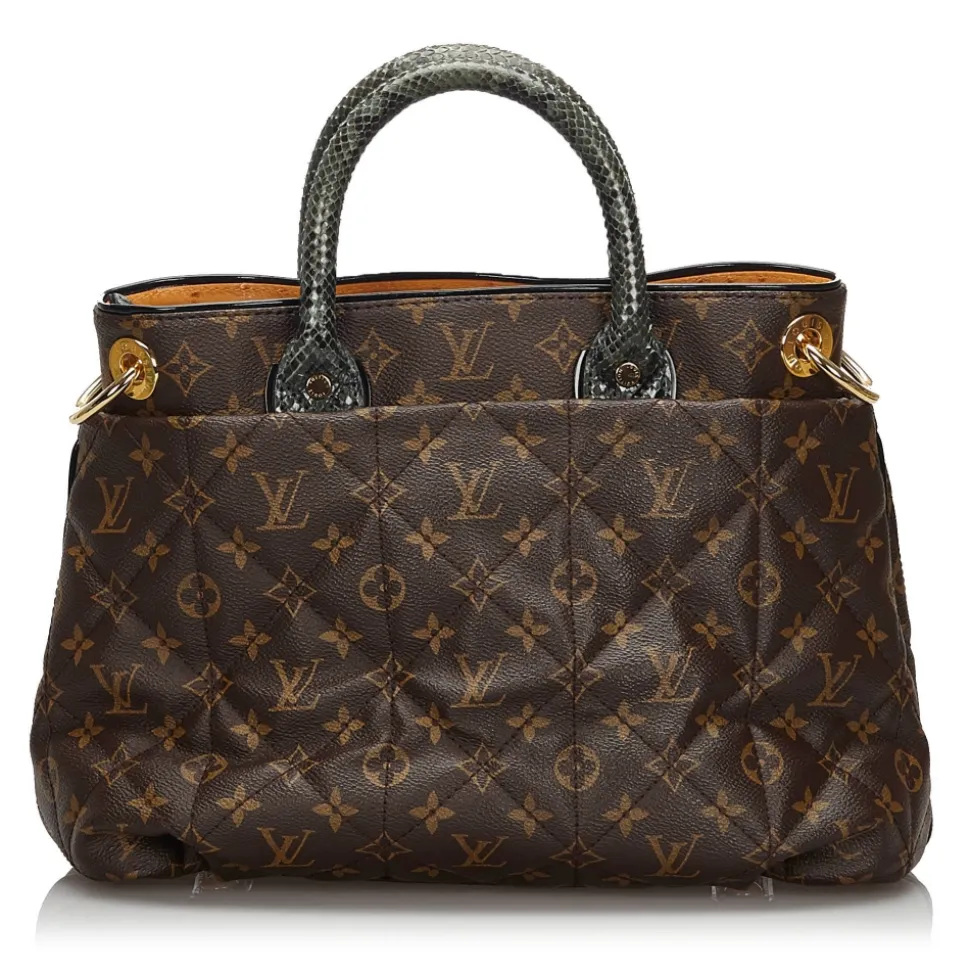 Louis Vuitton Vintage - Monogram Etoile Exotique MM - Brown - Canvas and Python Leather Handbag - Luxury High Quality - Avvenice