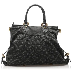Louis Vuitton Vintage - Monogram Denim Neo Cabby MM - Gray - Denim Satchel - Luxury High Quality - Avvenice