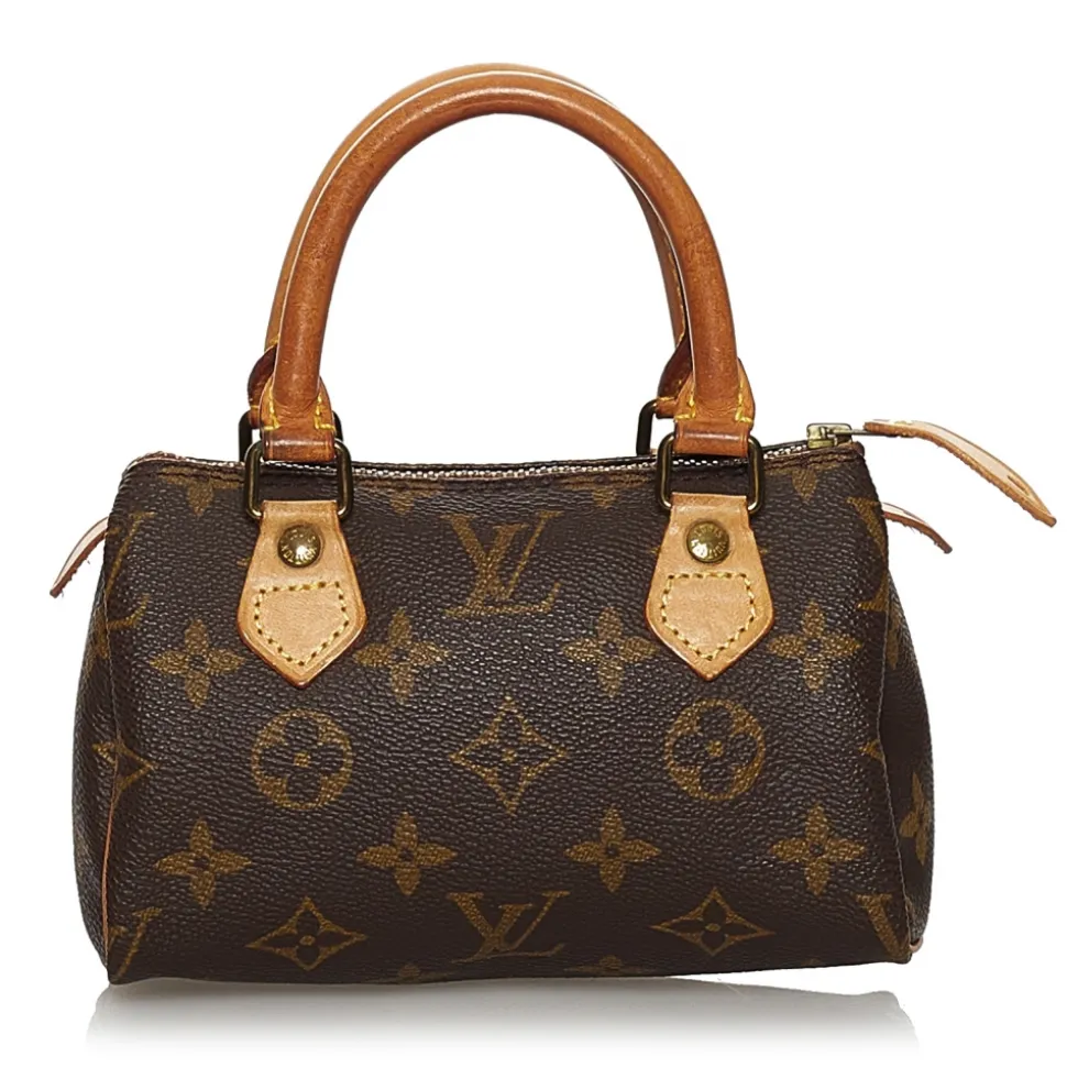 Louis Vuitton Vintage - Monogram Mini Speedy - Brown - Monogram Canvas x Leather Boston Bag - Luxury High Quality - Avvenice