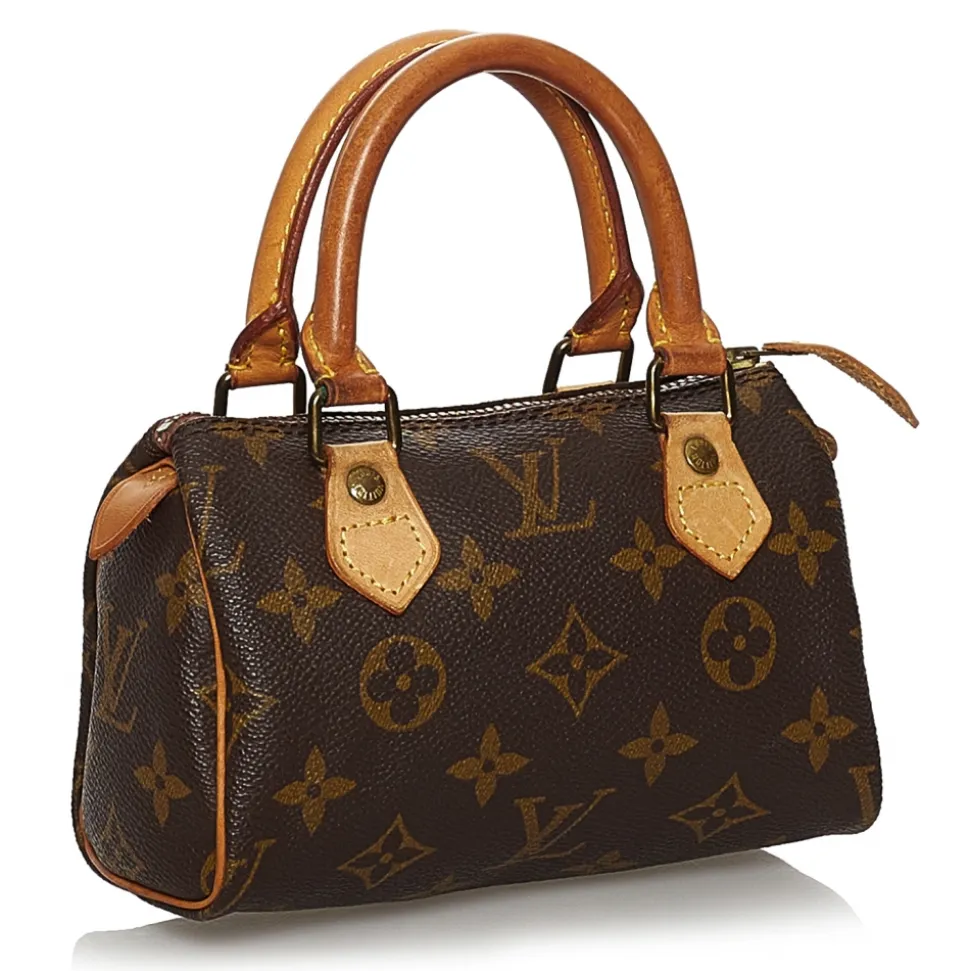 Louis Vuitton Vintage - Monogram Mini Speedy - Brown - Monogram Canvas x Leather Boston Bag - Luxury High Quality - Avvenice