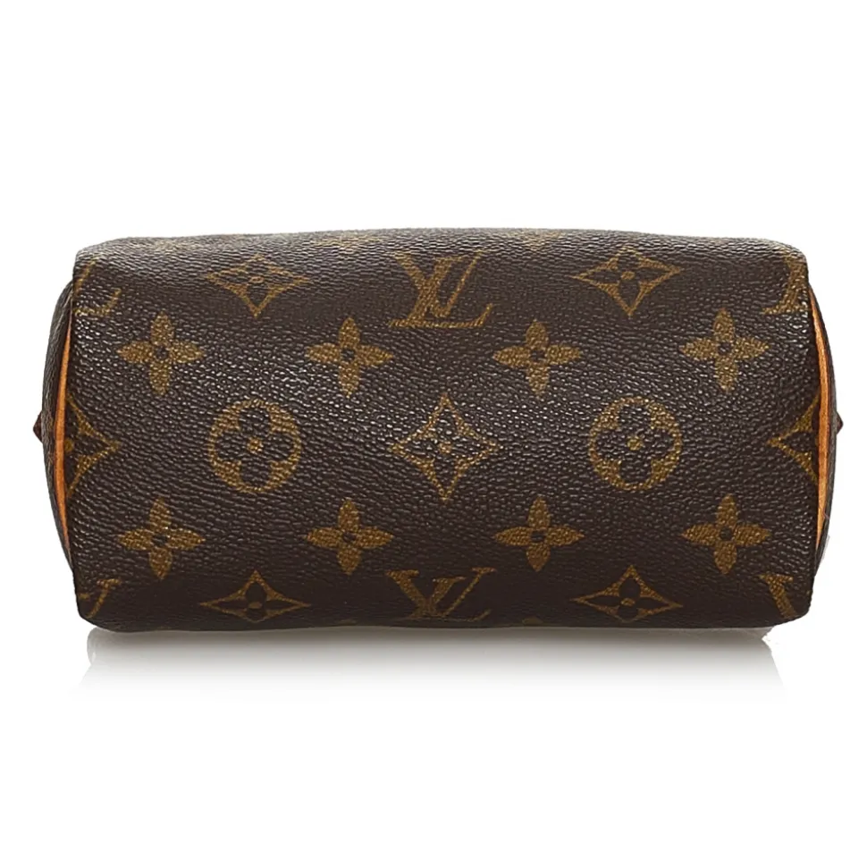 Louis Vuitton Vintage - Monogram Mini Speedy - Brown - Monogram Canvas x Leather Boston Bag - Luxury High Quality - Avvenice