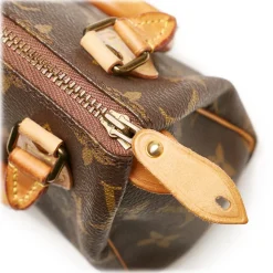 Louis Vuitton Vintage - Monogram Mini Speedy - Brown - Monogram Canvas x Leather Boston Bag - Luxury High Quality - Avvenice