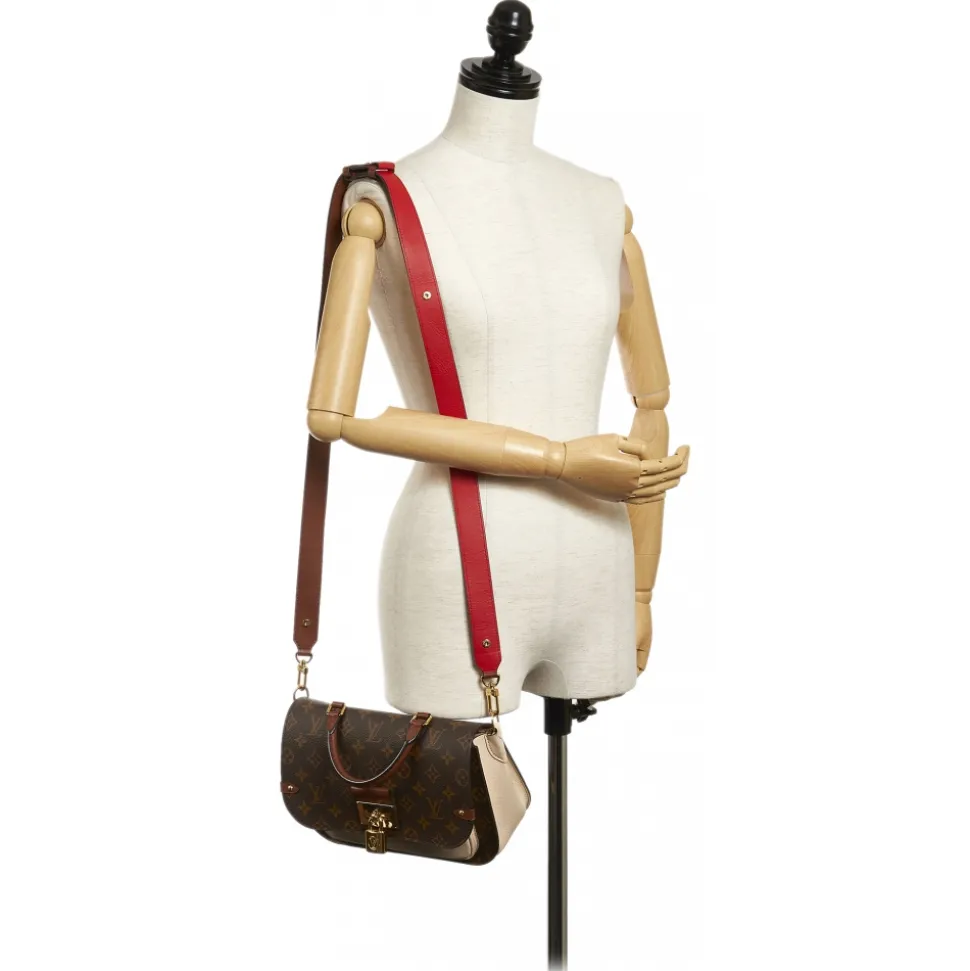 Louis Vuitton Vintage - Monogram Marignan - Brown White - Leather Handbag - Luxury High Quality - Avvenice