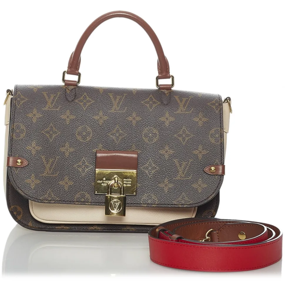 Louis Vuitton Vintage - Monogram Marignan - Brown White - Leather Handbag - Luxury High Quality - Avvenice