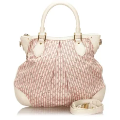 Louis Vuitton Vintage - Monogram Mini Lin Croisette Marina PM Bag - White Pink - Leather Handbag - Luxury High Quality - Avvenice