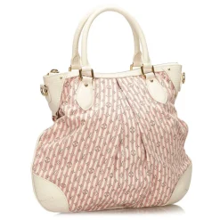 Louis Vuitton Vintage - Monogram Mini Lin Croisette Marina PM Bag - White Pink - Leather Handbag - Luxury High Quality - Avvenice