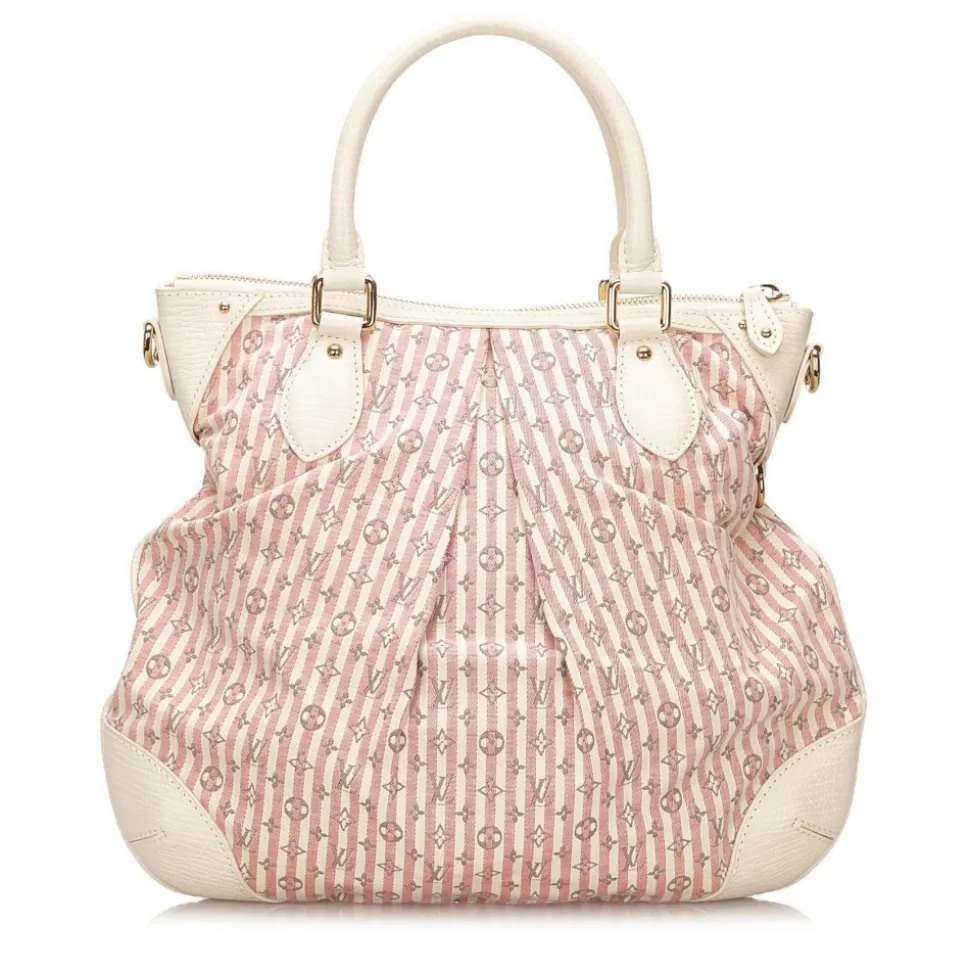 Louis Vuitton Vintage - Monogram Mini Lin Croisette Marina PM Bag - White Pink - Leather Handbag - Luxury High Quality - Avvenice