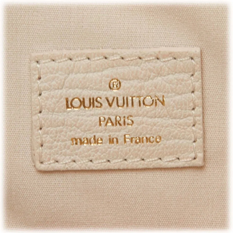 Louis Vuitton Vintage - Monogram Mini Lin Croisette Marina PM Bag - White Pink - Leather Handbag - Luxury High Quality - Avvenice