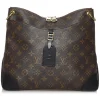 Louis Vuitton Vintage - Monogram Odeon NM MM - Brown Black - Leather Handbag - Luxury High Quality - Avvenice