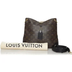 Louis Vuitton Vintage - Monogram Odeon NM MM - Brown Black - Leather Handbag - Luxury High Quality - Avvenice