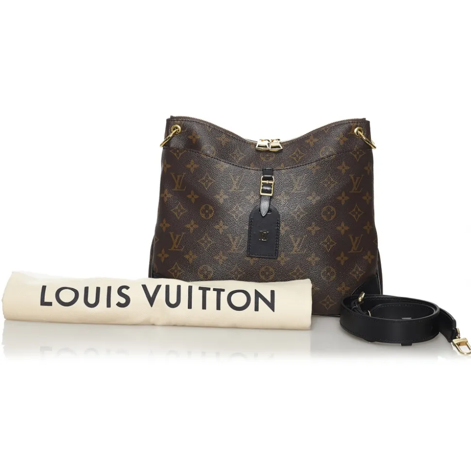 Louis Vuitton Vintage - Monogram Odeon NM MM - Brown Black - Leather Handbag - Luxury High Quality - Avvenice