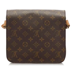 Louis Vuitton Vintage - Monogram Cartouchiere MM Bag - Brown - Monogram Canvas and Leather Handbag - Luxury High Quality - Avvenice