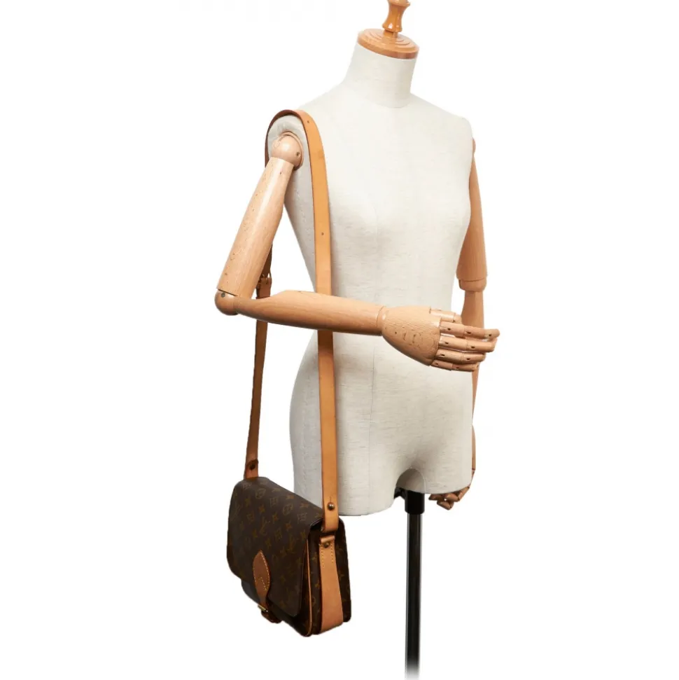 Louis Vuitton Vintage - Monogram Cartouchiere MM Bag - Brown - Monogram Canvas and Leather Handbag - Luxury High Quality - Avvenice
