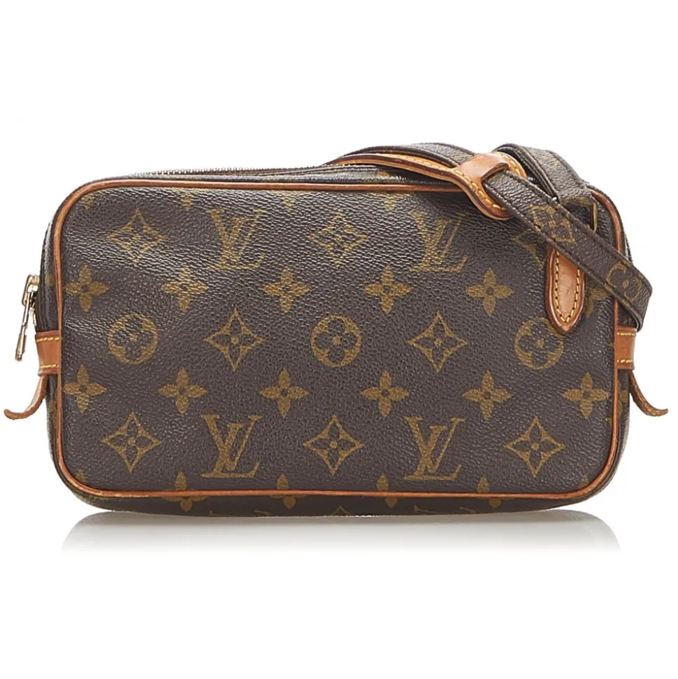 Louis Vuitton Vintage - Monogram Marly Bandouliere Brown - Canvas and Vachetta Leather Crossbody Bag - Luxury High Quality - Avvenice