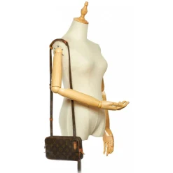 Louis Vuitton Vintage - Monogram Marly Bandouliere Brown - Canvas and Vachetta Leather Crossbody Bag - Luxury High Quality - Avvenice