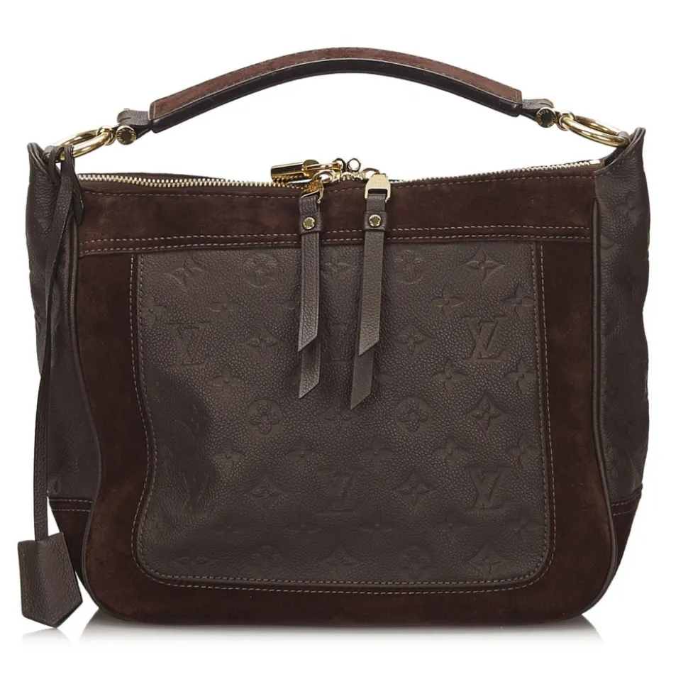 Louis Vuitton Vintage - Monogram Empreinte Audacieuse PM Bag - Dark Brown - Leather and Suede Handbag - Luxury High Quality - Avvenice