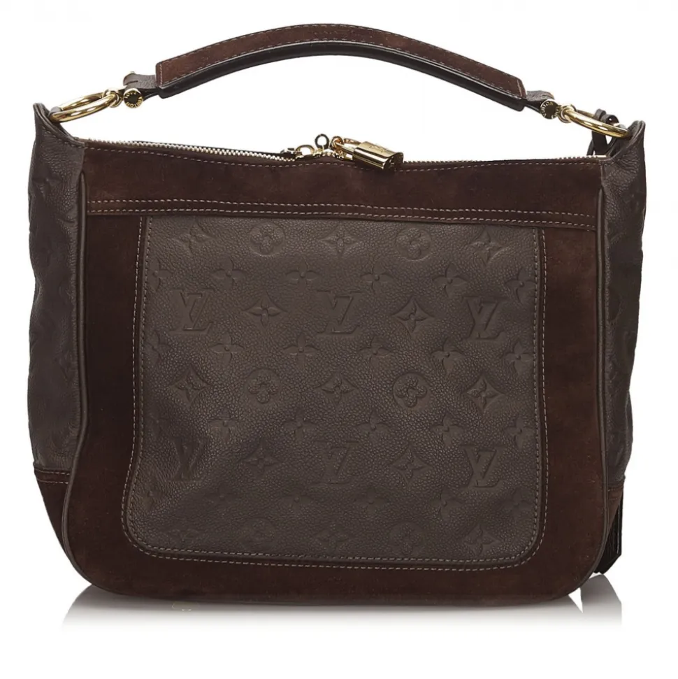 Louis Vuitton Vintage - Monogram Empreinte Audacieuse PM Bag - Dark Brown - Leather and Suede Handbag - Luxury High Quality - Avvenice