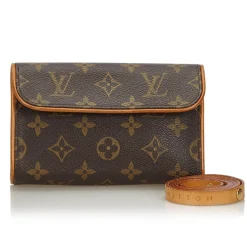 Louis Vuitton Vintage - Monogram Florentine Pochette Bag - Brown - Monogram Canvas and Leather Handbag - Luxury High Quality - Avvenice