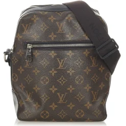 Louis Vuitton Vintage - Monogram Macassar Torres PM Brown Black - Canvas and Calf Leather Crossbody Bag - Luxury High Quality - Avvenice