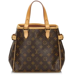 Louis Vuitton Vintage - Monogram Batignolles Vertical Bag - Brown - Canvas and Leather Handbag - Luxury High Quality - Avvenice