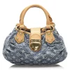 Louis Vuitton Vintage - Monogram Denim Pleaty Handbag - Denim - Leather Handbag - Luxury High Quality - Avvenice