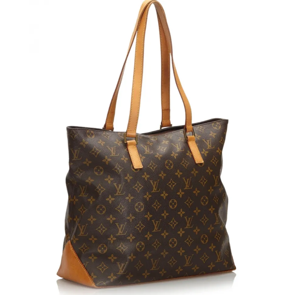Louis Vuitton Vintage - Monogram Cabas Mezzo Bag - Brown - Leather Handbag - Luxury High Quality - Avvenice