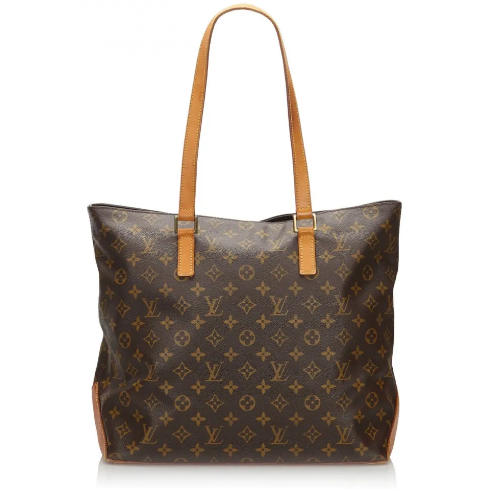 Louis Vuitton Vintage - Monogram Cabas Mezzo Bag - Brown - Leather Handbag - Luxury High Quality - Avvenice