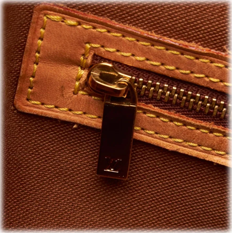 Louis Vuitton Vintage - Monogram Cabas Mezzo Bag - Brown - Leather Handbag - Luxury High Quality - Avvenice