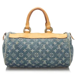 Louis Vuitton Vintage - Monogram Denim Neo Speedy Bag - Denim - Leather Handbag - Luxury High Quality - Avvenice