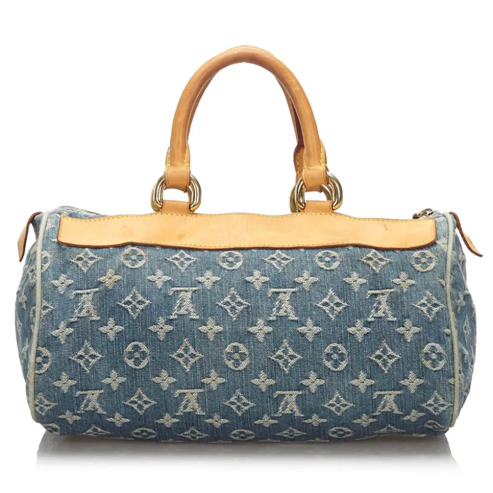 Louis Vuitton Vintage - Monogram Denim Neo Speedy Bag - Denim - Leather Handbag - Luxury High Quality - Avvenice