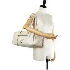 Louis Vuitton Vintage - Monogram Empreinte Inspiree - White - Leather and Monogram Empreinte Shoulder Bag - Luxury High Quality - Avvenice