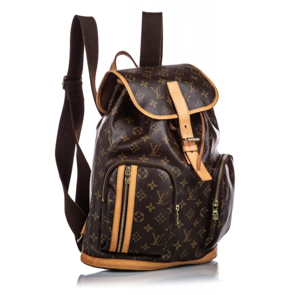 Louis Vuitton Vintage - Monogram Bosphore Backpack - Brown - Canvas and Leather Backpack - Luxury High Quality - Avvenice