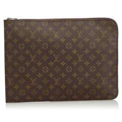 Louis Vuitton Vintage - Monogram Poche Documents Portfolio Bag - Brown - Canvas and Leather Handbag - Luxury High Quality - Avvenice