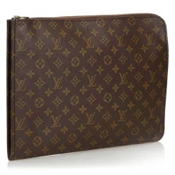 Louis Vuitton Vintage - Monogram Poche Documents Portfolio Bag - Brown - Canvas and Leather Handbag - Luxury High Quality - Avvenice