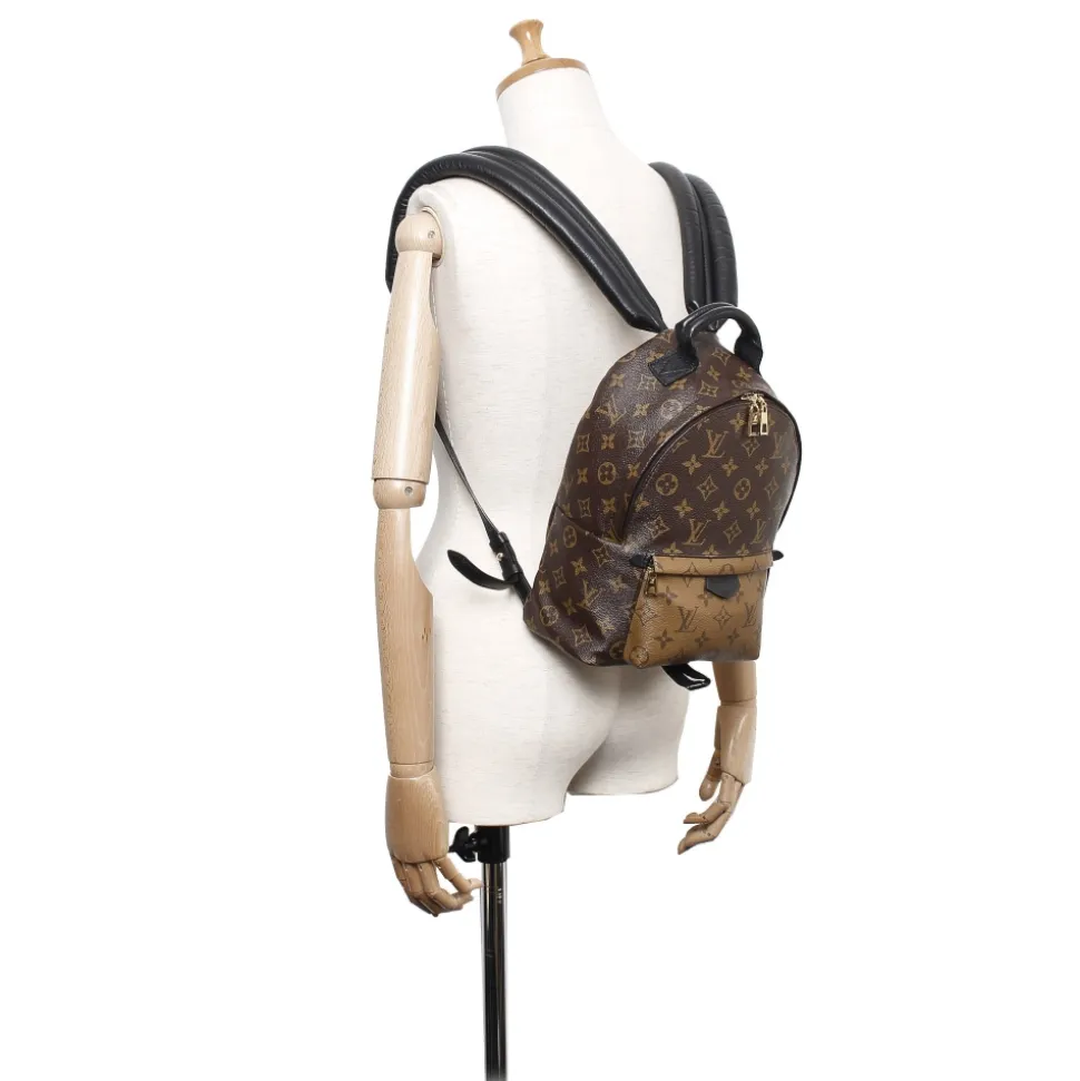 Louis Vuitton Vintage - Monogram Reverse Palm Springs PM Backpack - Brown - Canvas and Leather Backpack - Luxury High Quality - Avvenice