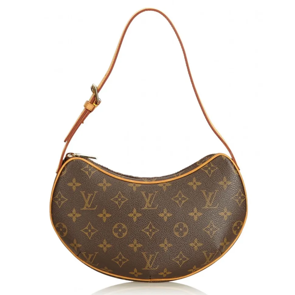 Louis Vuitton Vintage - Monogram Croissant PM Bag - Brown - Monogram Canvas and Leather Handbag - Luxury High Quality - Avvenice