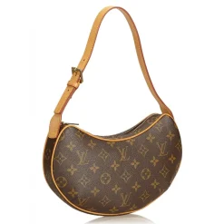 Louis Vuitton Vintage - Monogram Croissant PM Bag - Brown - Monogram Canvas and Leather Handbag - Luxury High Quality - Avvenice