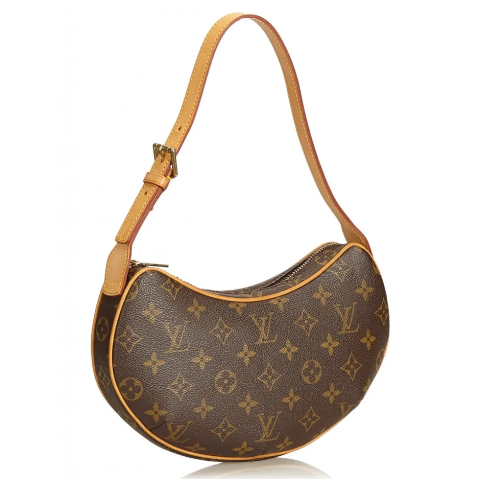 Louis Vuitton Vintage - Monogram Croissant PM Bag - Brown - Monogram Canvas and Leather Handbag - Luxury High Quality - Avvenice