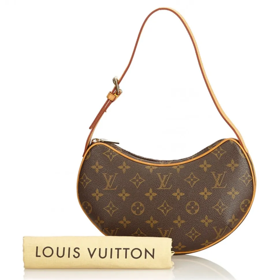 Louis Vuitton Vintage - Monogram Croissant PM Bag - Brown - Monogram Canvas and Leather Handbag - Luxury High Quality - Avvenice