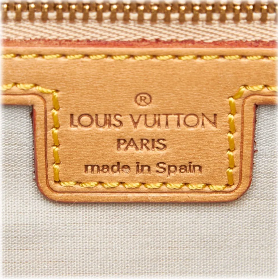 Louis Vuitton Vintage - Monogram Mini Lin Marie Bag - Blue Navy Brown - Monogram Leather Handbag - Luxury High Quality - Avvenice