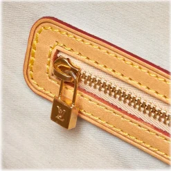 Louis Vuitton Vintage - Monogram Mini Lin Marie Bag - Blue Navy Brown - Monogram Leather Handbag - Luxury High Quality - Avvenice